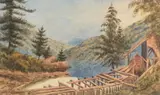 Old Saw Mill on the Thames Near Delaware by George Russell Dartnell, watercolour on paper, sold Jan 2026