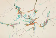 Winning Smile of Kyle, 1981 by Alex Janvier, 1981, gouache, sold Jan 2026