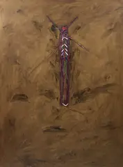 Untitled by David Bolduc, acrylic on canvas, sold Jan 2026