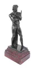 Spartacus by Denis Foyatier, bronze figurine, sold Oct 2022