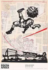 Bicycle Kick by William Kentridge, giclée print on archival paper, sold Oct 2022