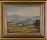 Expansive Landscape by Albert Vos, oil on board, sold Dec 2022
