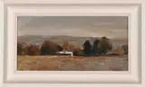 Misty Landscape with Farm by Errol Boyley, oil on canvas mounted on board, sold Dec 2022