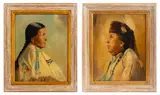 Untitled by Leonard Borman, oil paintings on canvas, sold Sep 2023