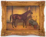 Untitled by Louis Nadler, oil painting on canvas, sold Sep 2023