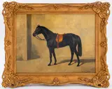 Untitled by Henri Braun, oil painting on panel, sold Sep 2023