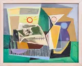 Untitled by Bernard Glasgow, circa 1950s, oil painting on canvas, sold Sep 2023