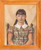 Untitled by Dorothy Earls, oil on canvas painting, sold Sep 2023