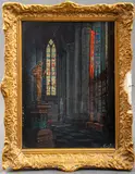 Untitled by Walter Frank, oil painting on canvas, sold Sep 2023