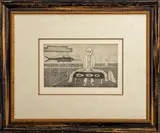 Untitled by Giuseppe Viviani, 1956, etching, sold Sep 2023