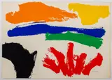 Untitled by Sister Mary Corita Kent, 1975, serigraph in colors, sold Sep 2023
