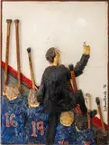 Untitled by Mary Jo Schwalbach, mixed media, sold Sep 2023