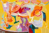 Untitled by Lawrence Glickman, acrylic painting on canvas, sold Oct 2023