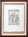Untitled by Paul Cadmus, 1984, etching on wove paper, sold Oct 2023