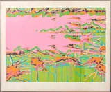 Untitled by Jacques Hurtubise, 1974, serigraph in colors, sold Oct 2023