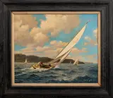 Untitled by Arthur Sarnoff, oil painting on canvas, sold Oct 2023