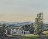 Evening Light, Leighton by Helen Gillow Reynolds, oil on canvas, sold Apr 2023