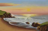 Naive by H. Foster, oil on board, sold Apr 2023