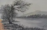 Lake District scene by E. Robinson, watercolour, offered Apr 2023