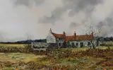 An autumnal Yorkshire by John Freeman, oil on board, sold Apr 2023