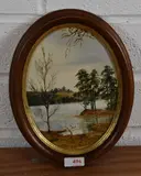 Oval by Kate Holland, oil on board, offered Apr 2023