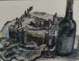 Artists details verso by Donald M Howath, print (other), offered Apr 2023
