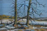 February Sunshine by Ronald H. Craig, oil on board, sold Mar 2023