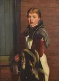 Portrait of a young equestrian girl by George Henry Wimpenny, 1885, oil on canvas, sold Mar 2023