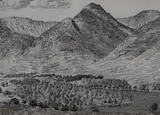 Mam Sodhail by Alfred Wainwright, ink, sold Mar 2023