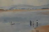 The Front Arnside with figures by William Dodd, watercolour, offered Feb 2023