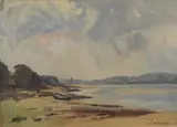 Arnside coastal scene by William Dodd, watercolour, offered Feb 2023