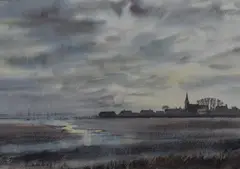 Watercolours by Stanley Lambert, watercolor, sold Feb 2023