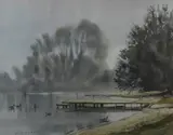 Watercolours by Stanley Lambert, watercolor, offered Feb 2023