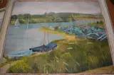 (20th century), an oil painting, sailing pond, initialled, 49 x 60cm, framed, 59 x 70cm by Pieter (Petrus) Schenk, oil, offered Feb 2023