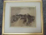 (20th century), a watercolour, moorland vista, initialled and dated 1902, 28 x 35cm, by C P S, 1902, watercolour, offered Feb 2023
