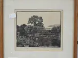The Bend of The River by George Francis Reiss, 1929, etching, sold Aug 2022
