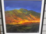 Lakeland landscape at dusk entitled 'The by Beverley Clarke, acrylic on canvas, sold Jul 2022