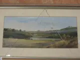 Autumn on the fells' wthin modern frame, 29cm x 13cm & 40cm x 24cm damage to glass by Frank Burke, oil on board, offered Jul 2022