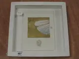 And There Will Be Time' within a modern white painted box frame, 14cm x 19cm & 26cm x 26cm by Rosie Wates, mixed media, offered Jul 2022