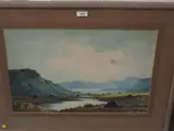 Lakeland landscape by Douglas Alexander Rha, watercolour, sold Jul 2022