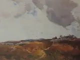 Moorland cottage by Arthur Tucker, watercolour, offered Jun 2022