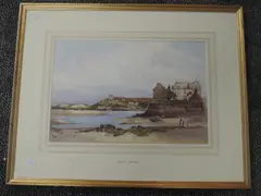 Carteret Normandy by Charles Eyres Simmons, watercolour, offered Jun 2022