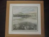 Bowden Reservoir, num 20/20, 30 x 30cm, and Misty Morn, num 16/18, 20 x 24cm, each signed, framed and glazed by T G Davidson, print (other), offered Jun 2022