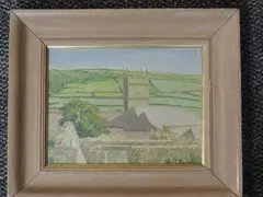 Zenor church by Tom Espley, oil, offered May 2022