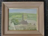 Zenor church by Tom Espley, oil, offered May 2022