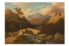 Untitled by James Smetham, oil on canvas, offered Apr 2025