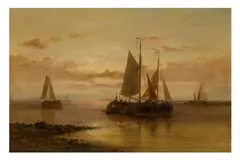 Untitled by Abraham Hulk, oil on canvas, offered Apr 2025
