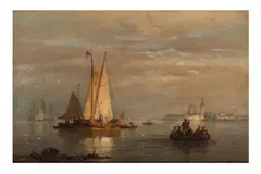 Untitled by Carl Adloff, oil on canvas, offered Apr 2025