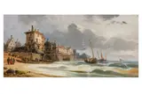 Untitled by Alfred Montague, oil on board, offered Apr 2025