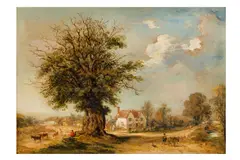 Untitled by James Ward, oil on board, offered Apr 2025
